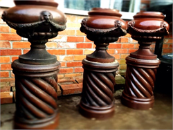 Victorian Glazed Clay Urns Pots